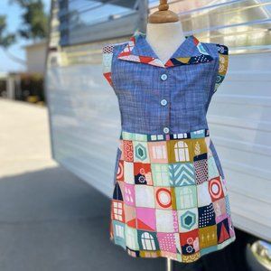 decaf plush vintage style toddler girls shirtdress
